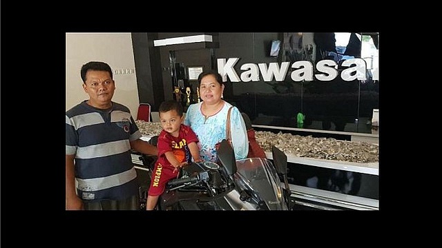 Eko Margono Beli Motor Ninja dari Uang Recehan